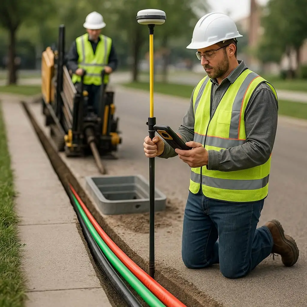 Underground Fiber Conduit Installation